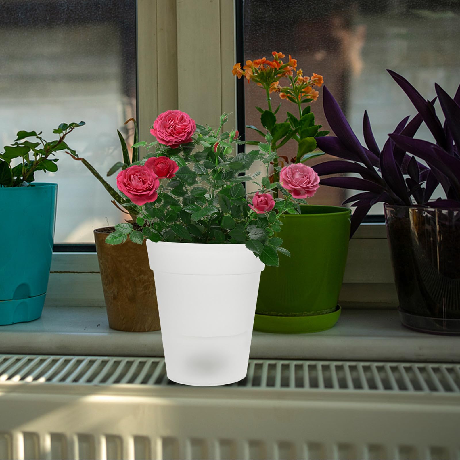 Amazon.co.jp: Beavorty ソーラー発光植木鉢LEDライト 防水太陽光発電